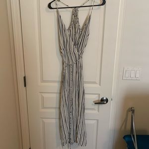 Whimsy+Row sleeveless midi wrap dress